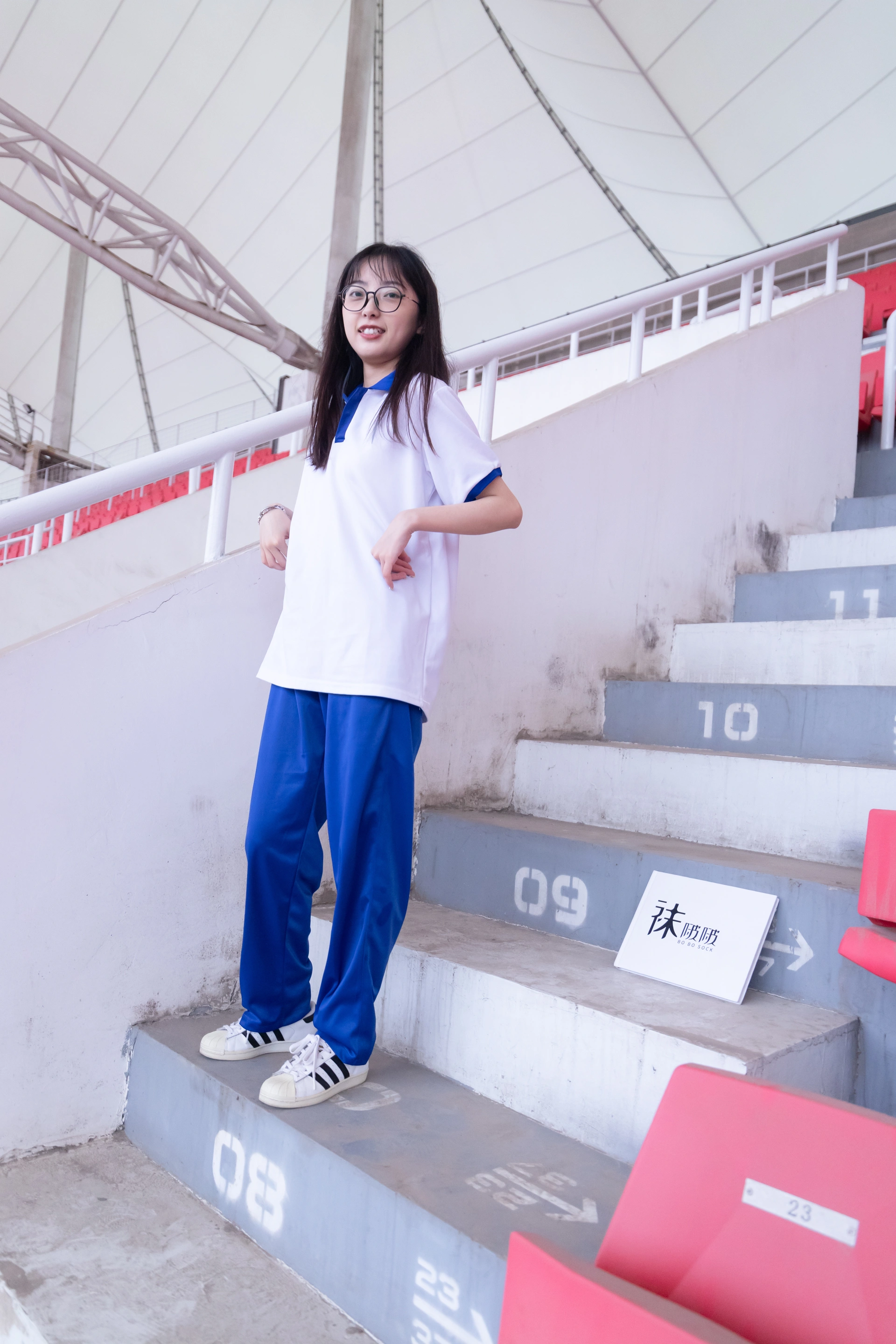 [BoBoSocks袜啵啵]NO.002 稚予-校服、贝壳头、白棉袜、裸足 3